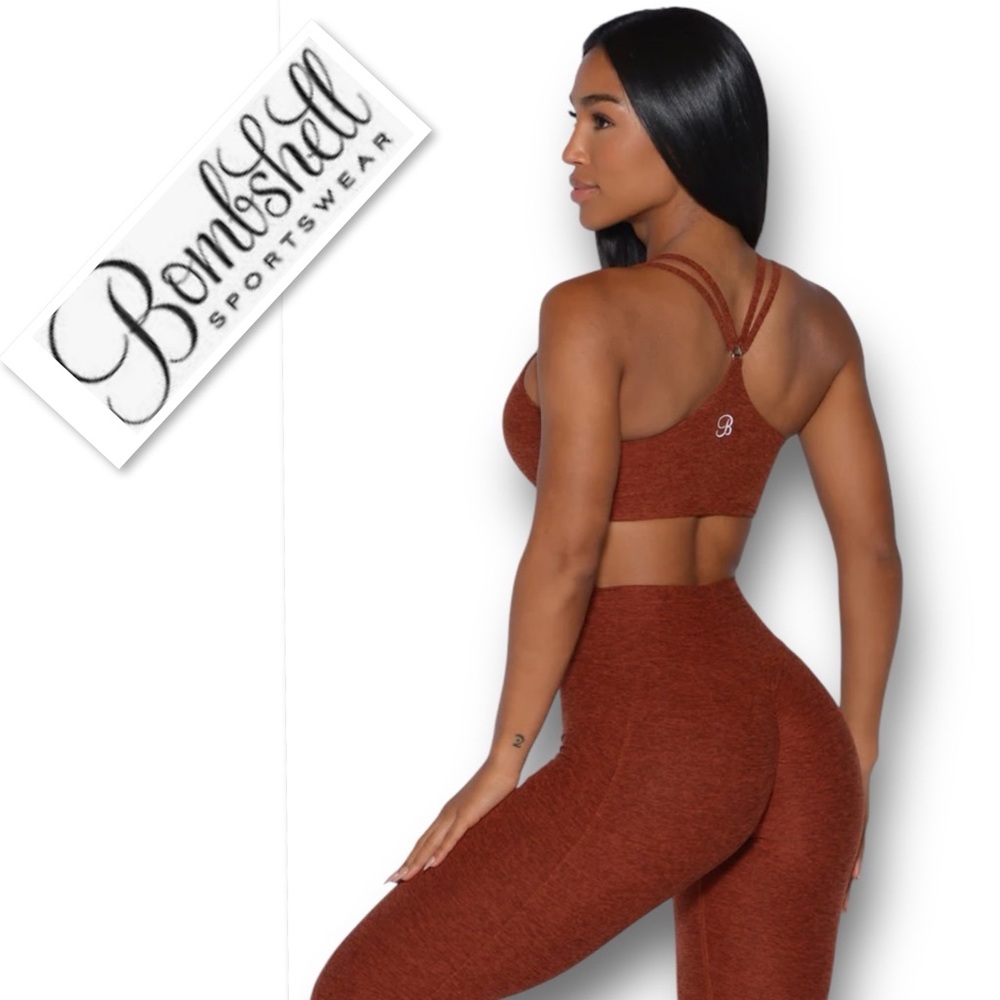 Bombshell Sportswear Copper Leggings Set